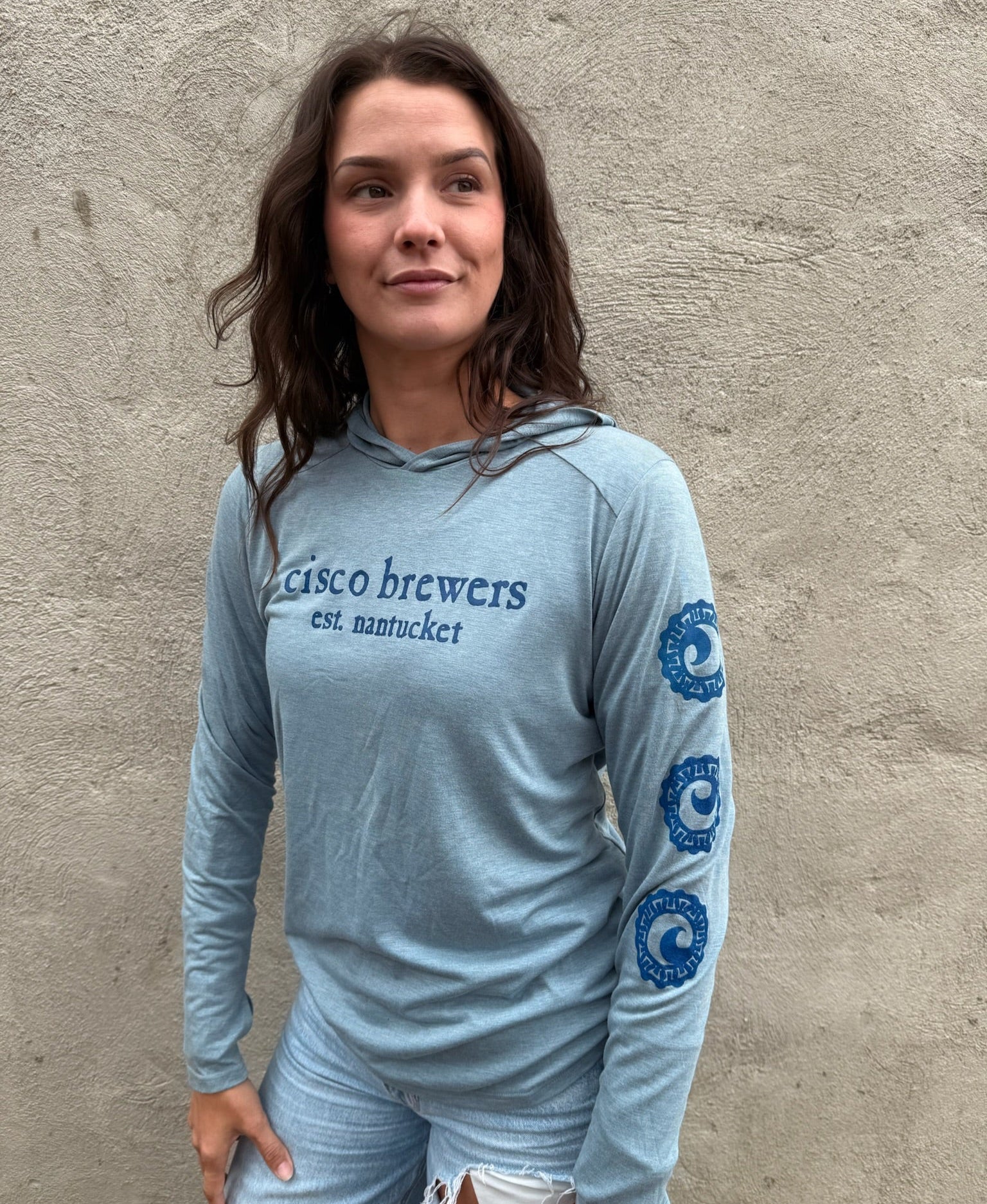 Bamboo Shade Hoodie (Slate Blue)