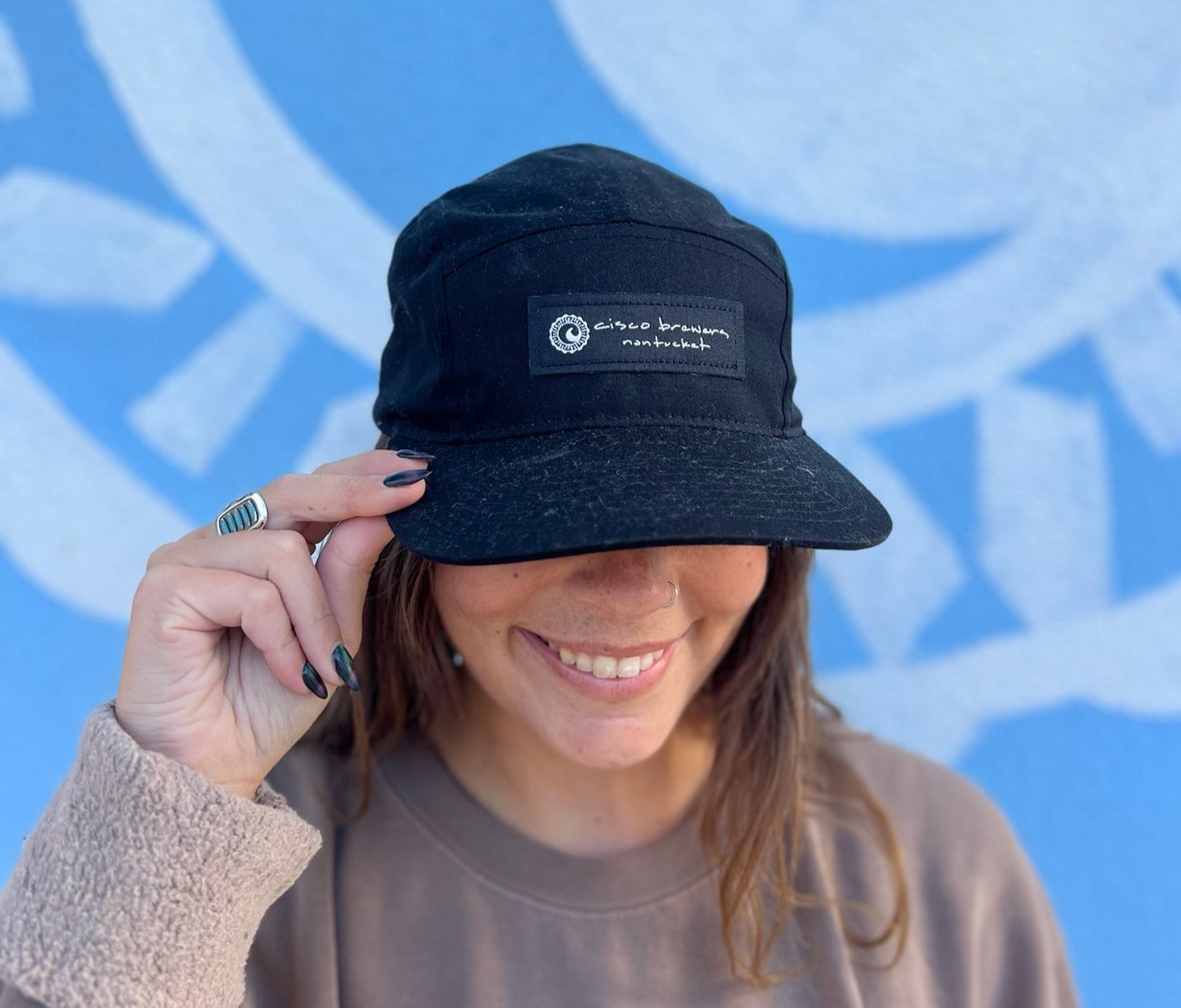 帽子 WEB LOGO 5 PANNEL BALL CAP [DARK BROWN] WEB LOGO 5 PANNEL BALL CAP [DARK BROWN/BLACK] – aeae JAPAN