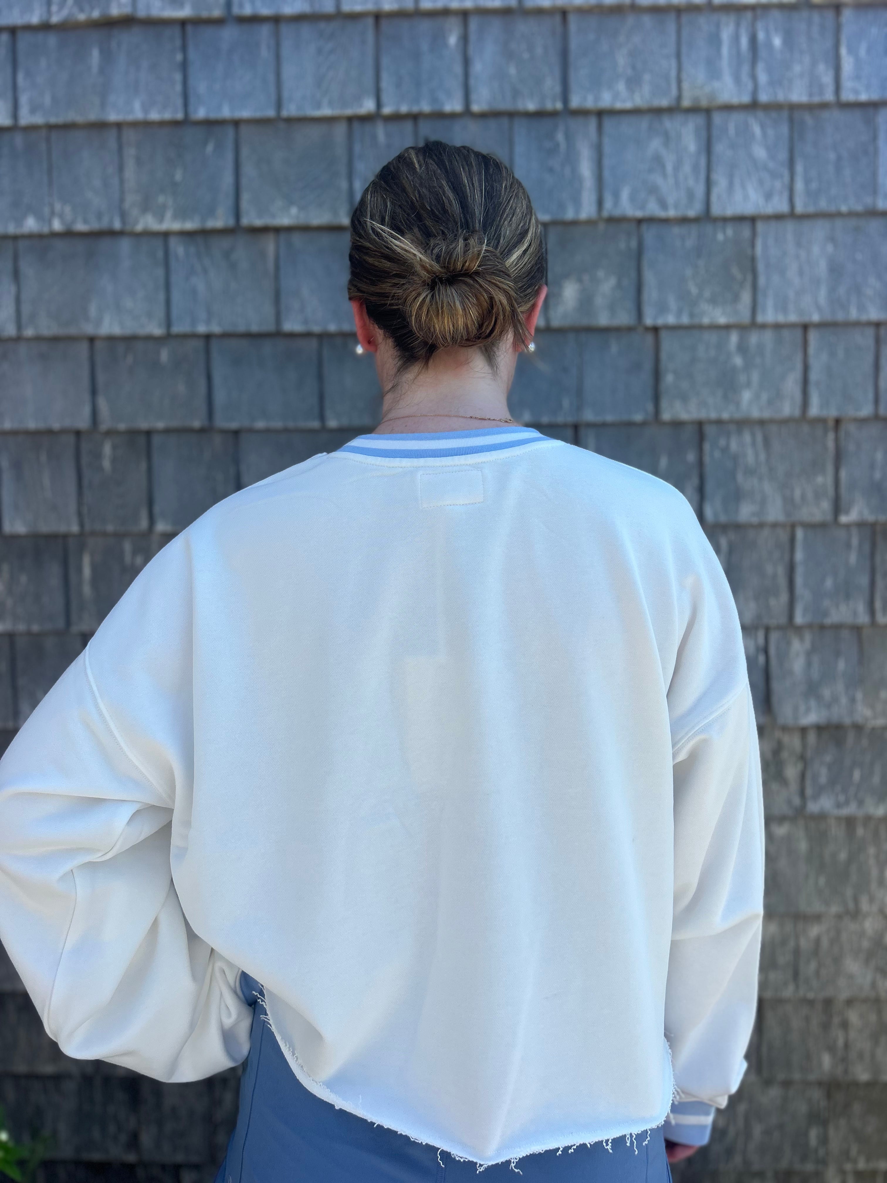Women's Raw Hem Crewneck Sweater