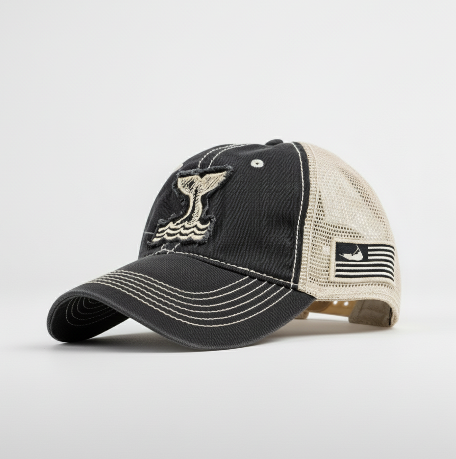 Whale's Tale Mesh Trucker Hat - Main Image