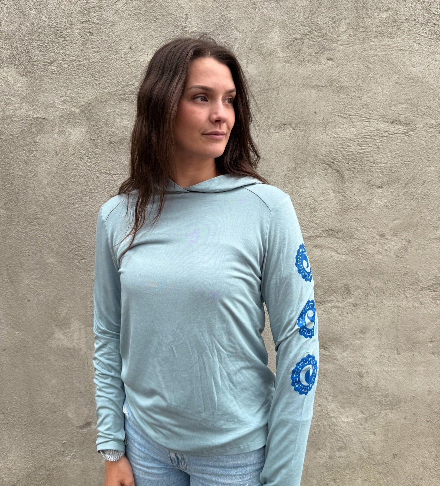 Bamboo Shade Hoodie (Ocean Mist)