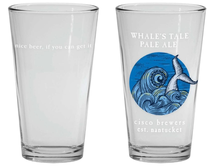 Whale's Tale Pale Ale Pint Glasses