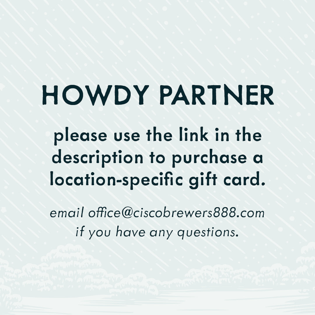 Cisco Brewers LOCATION Gift Card