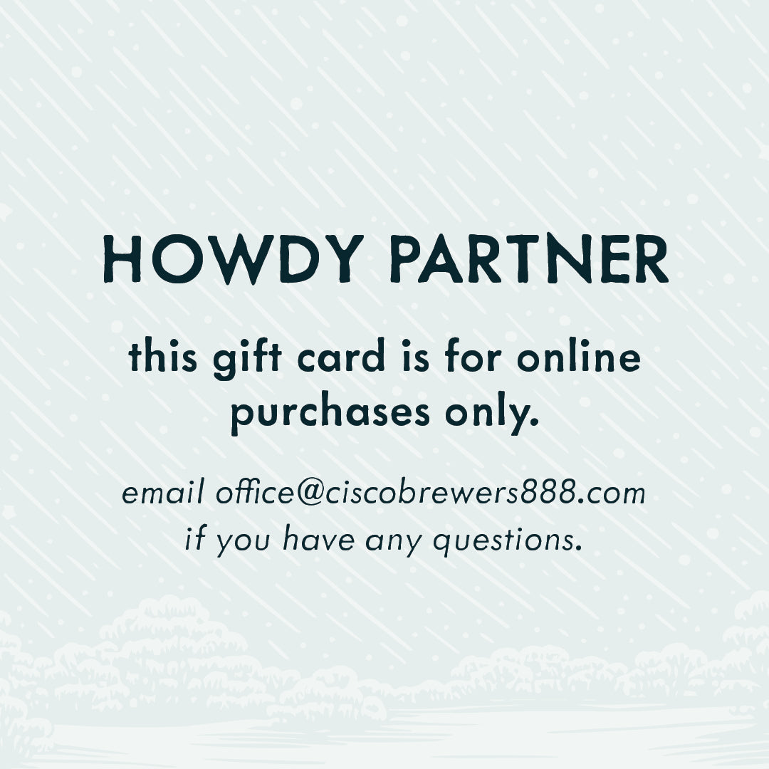 Cisco Brewers ONLINE MERCH Gift Card