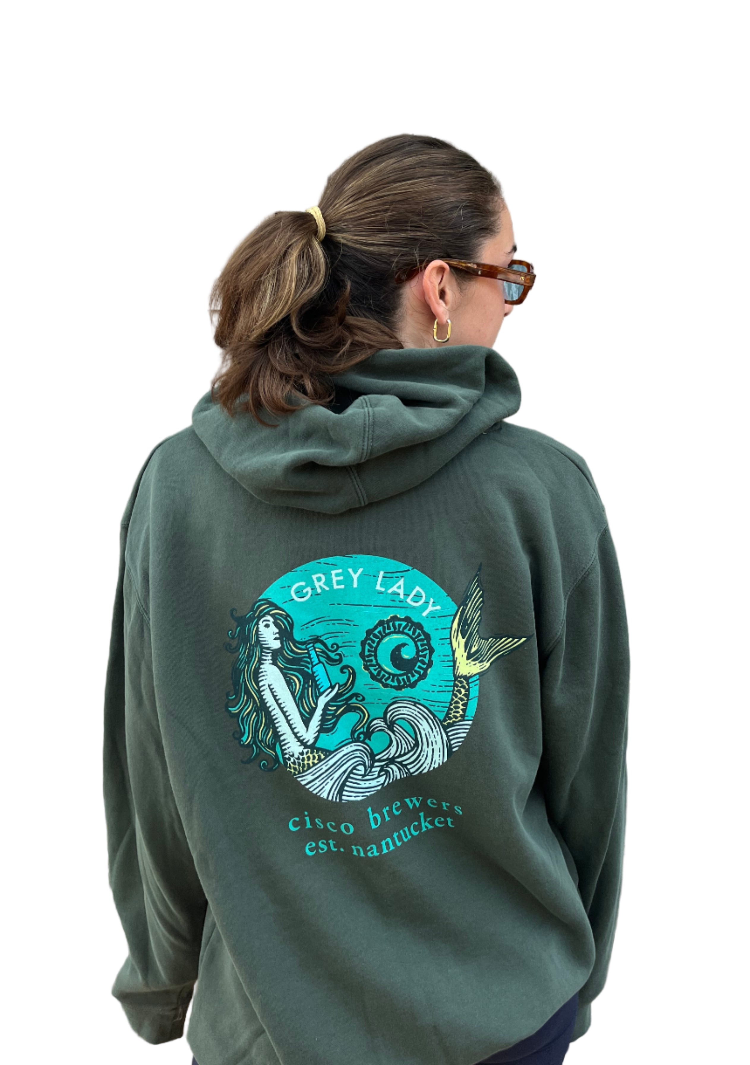Grey Lady Full Back Hoodie