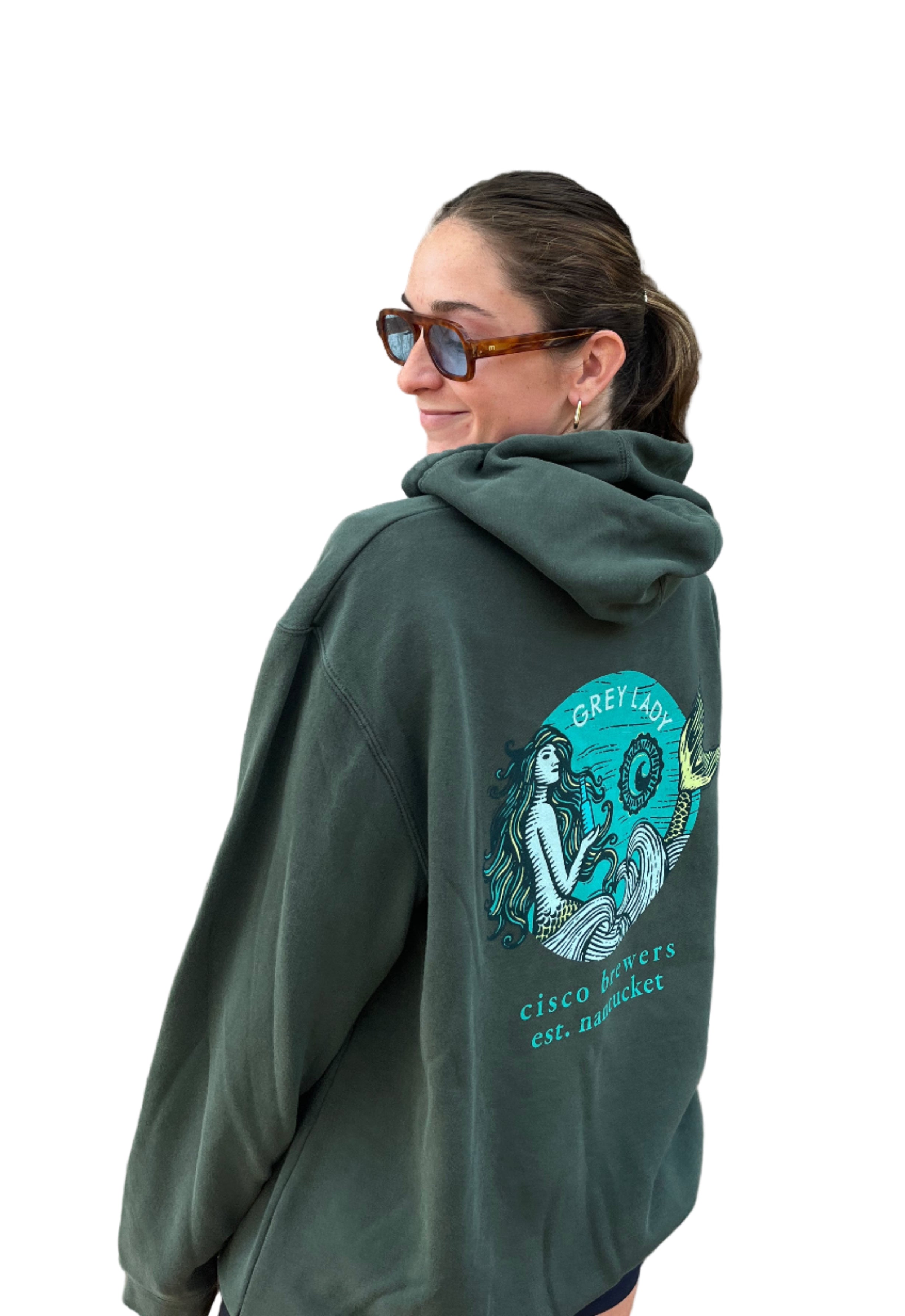 Grey Lady Full Back Hoodie