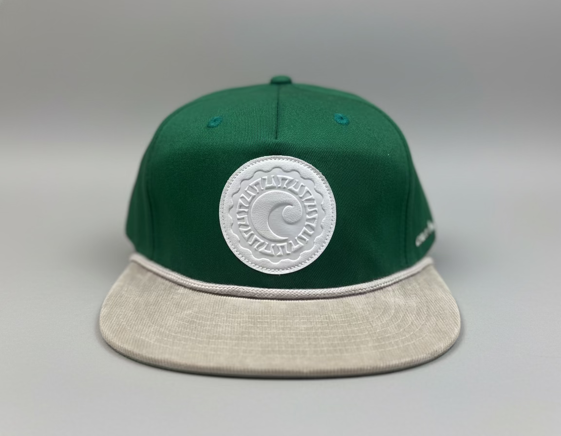 Leather Patch Rope Hat