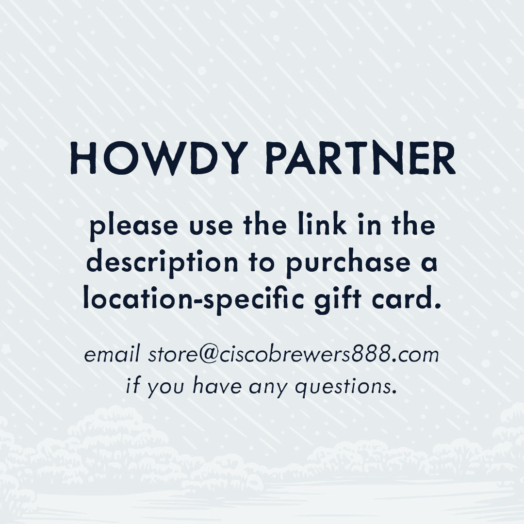 Cisco Brewers LOCATION Gift Card