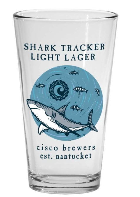 Shark Tracker Pint Glass - 4 PACK