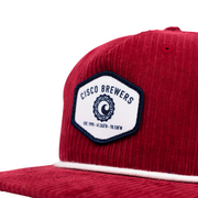 Cisco Brewers 5-Panel Corduroy Rope Hat - Red