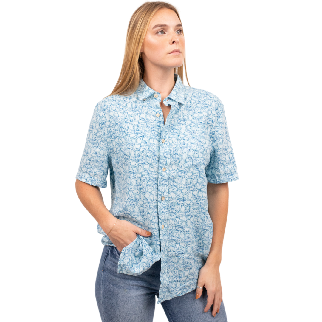 Southern Tide Oyster Print Button Down Shirt