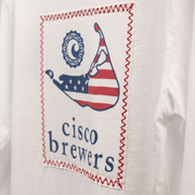 Cisco Brewers Unisex LS Patch Flag T-Shirt