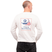 Cisco Brewers Unisex LS Patch Flag T-Shirt