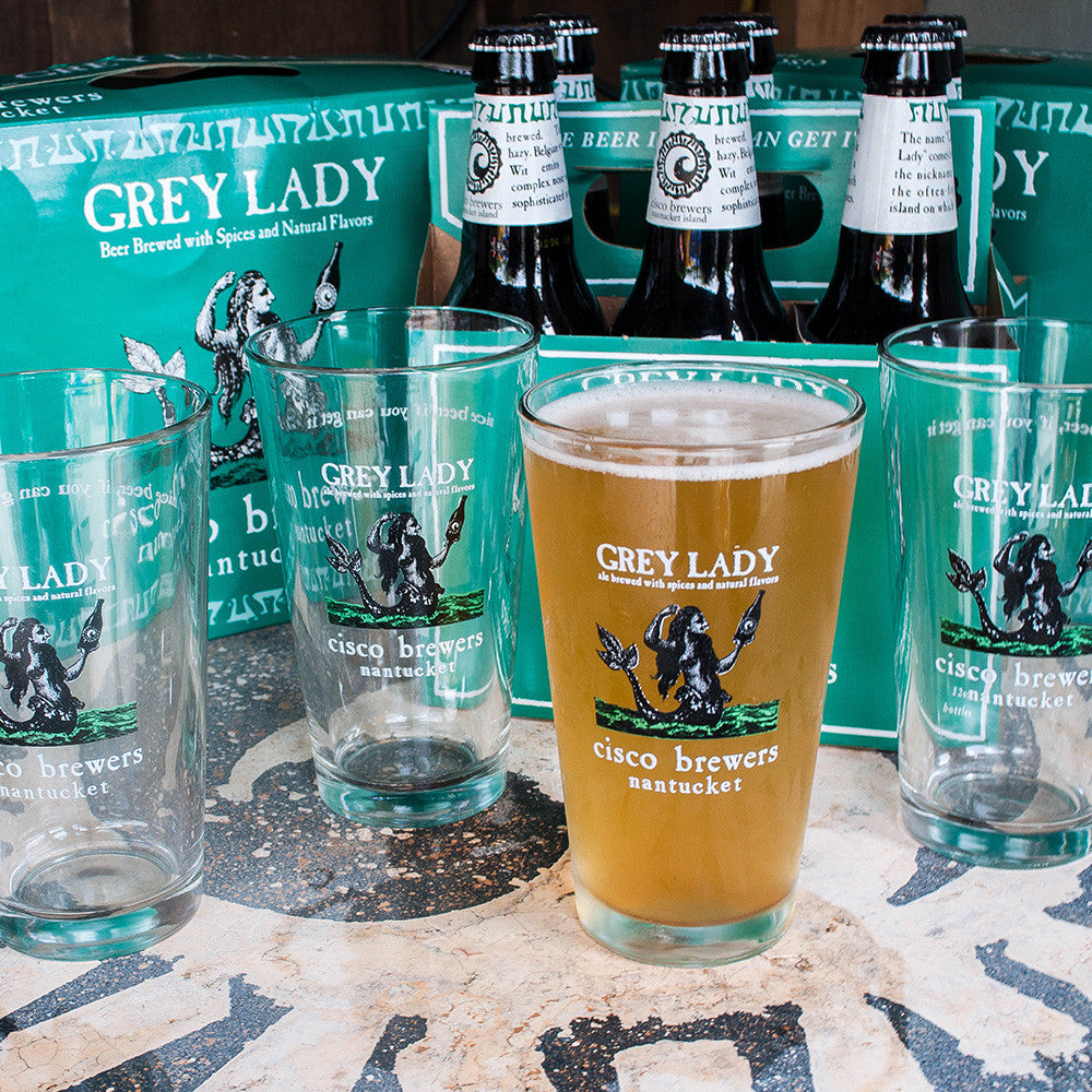 Grey Lady Pint Glass - 4 PACK