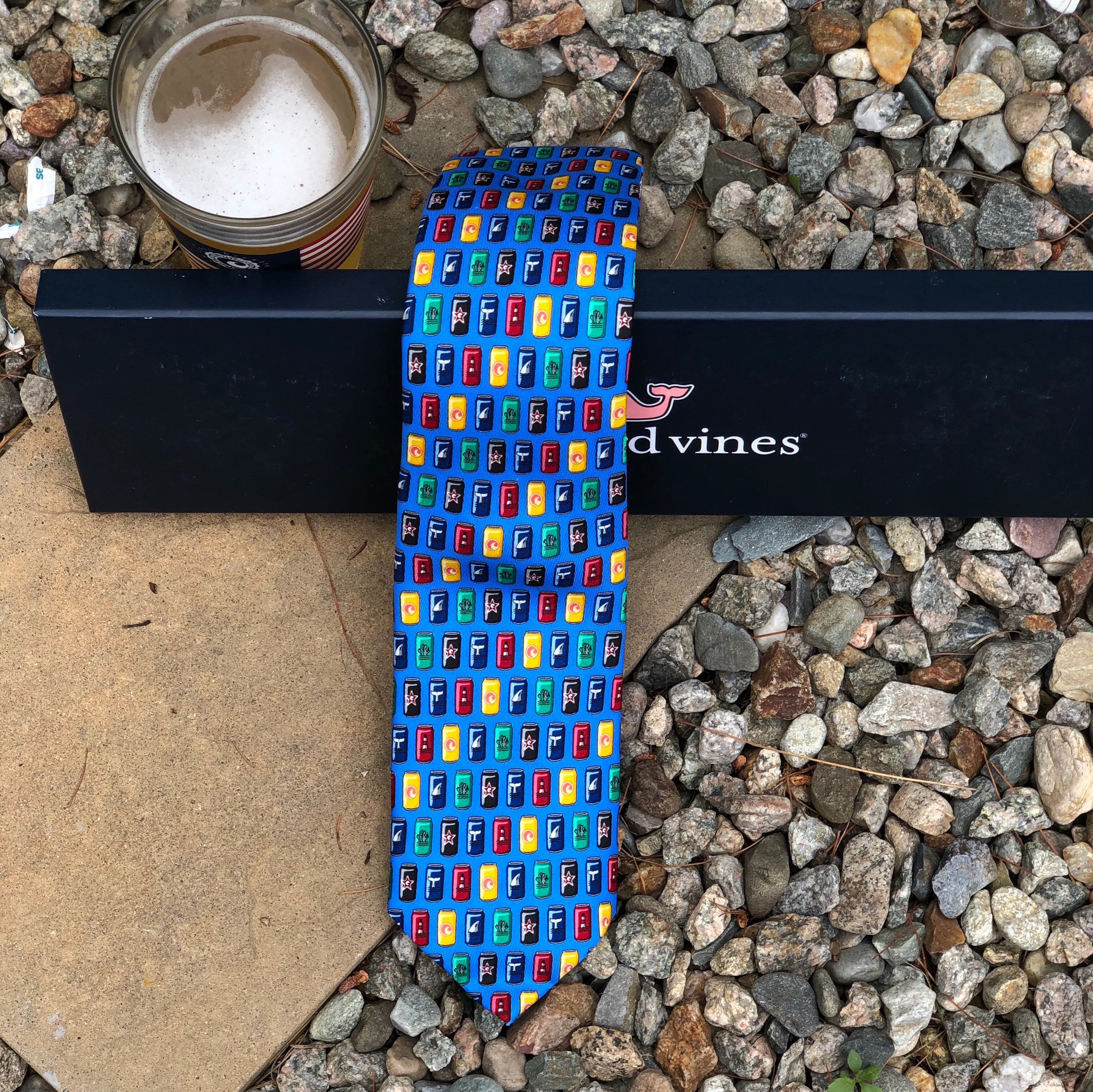 Vineyard Vines Silk Beer Can Necktie