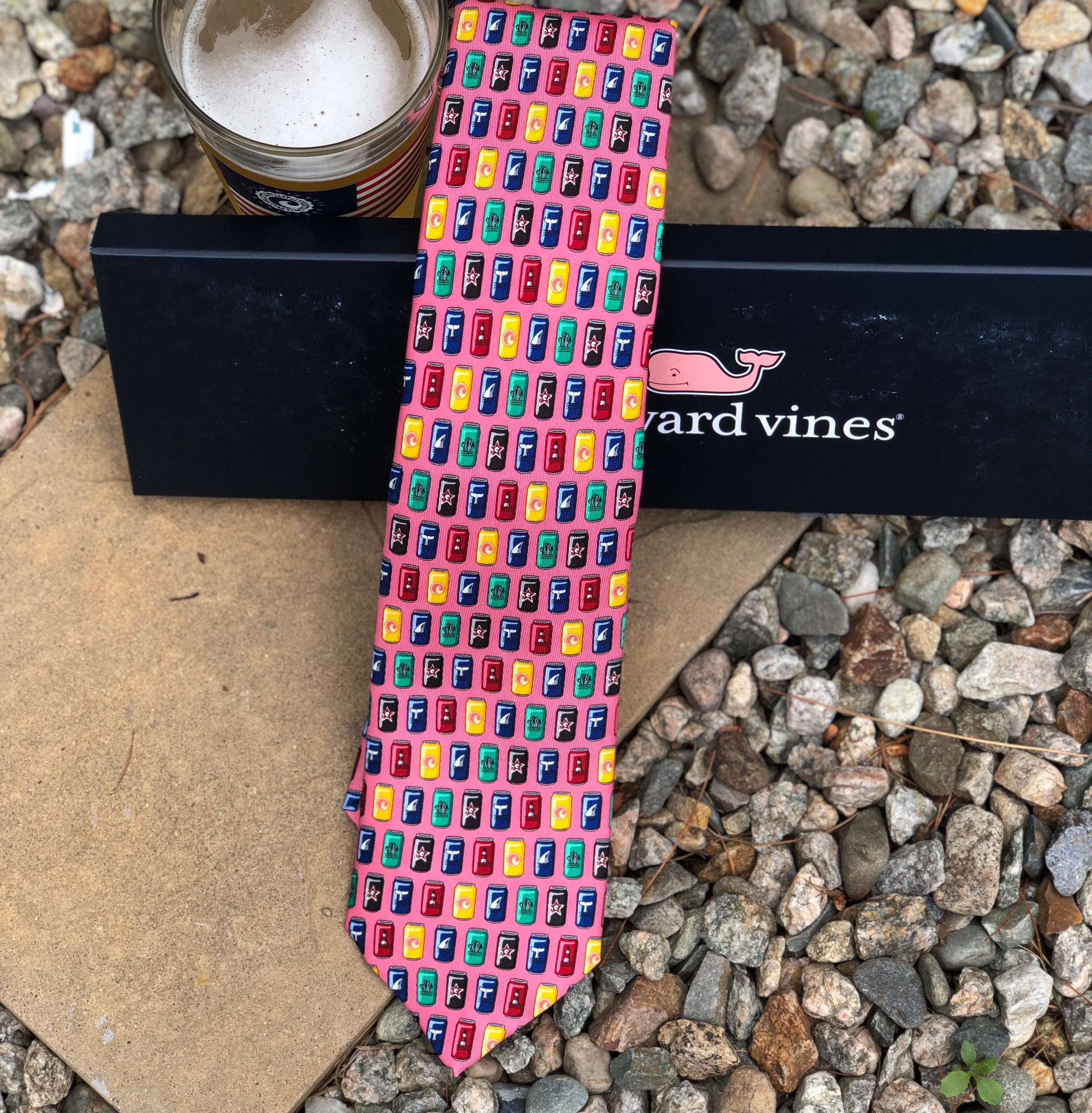 Vineyard Vines Silk Beer Can Necktie